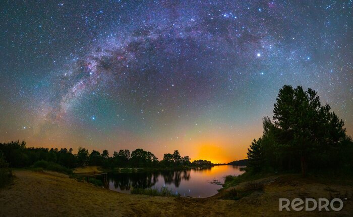 Sticker Sterren op een zomerse dag
