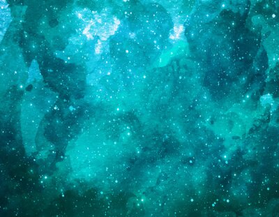 Sterren van turquoise sterrenstelsels