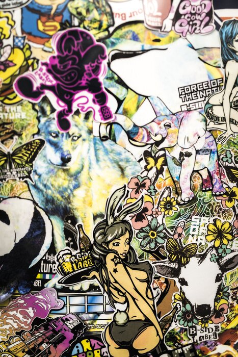 Sticker stickers op de muur