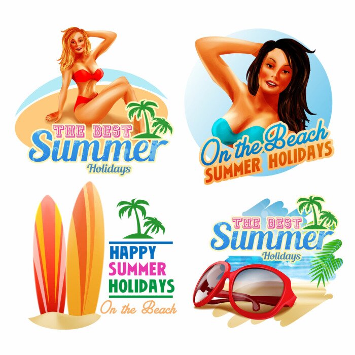 Sticker STICKERS ZOMERVAKANTIE