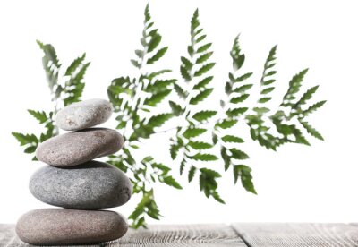 Sticker Stilleven van spa stenen