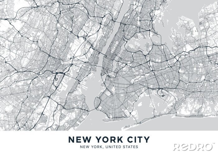 Sticker Stratenplan New York