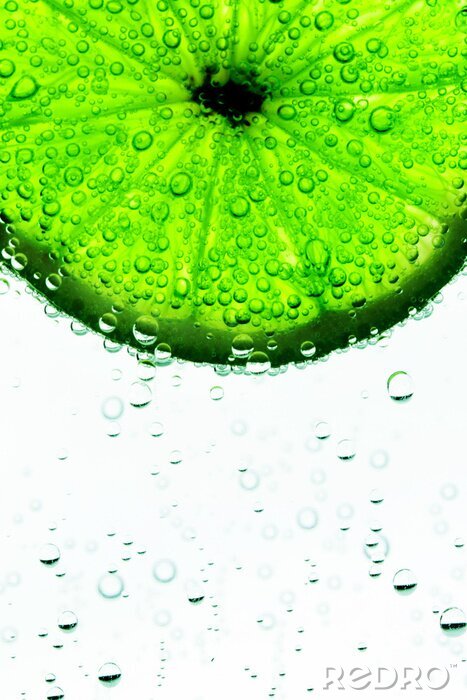 Sticker Stukje limoen fruit