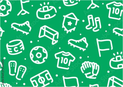 Sticker Symbolen voor voetbalwedstrijden