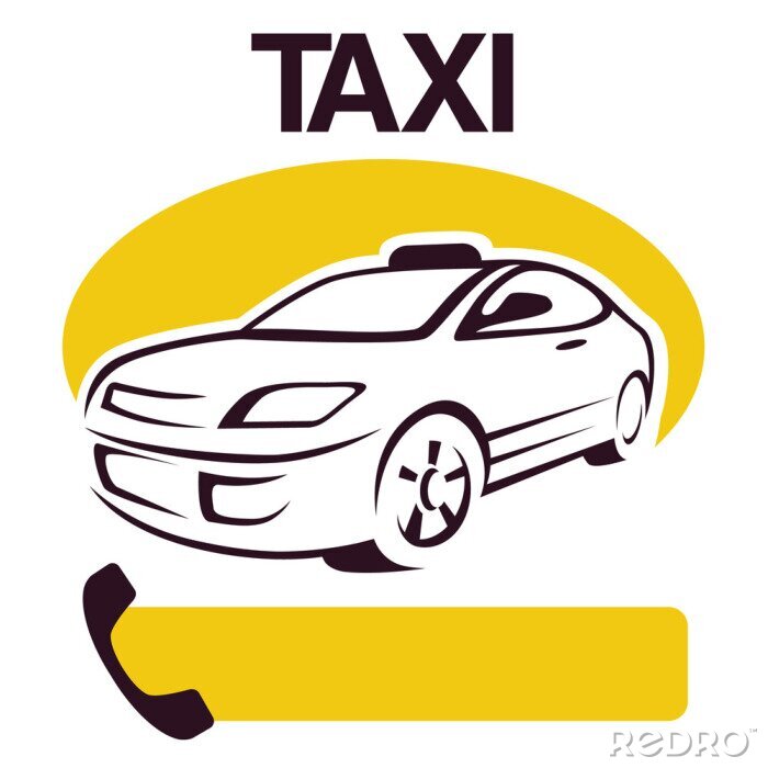 Sticker taxi auto