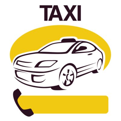 Sticker taxi auto