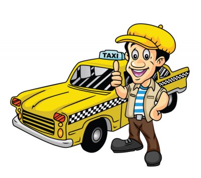 Sticker Taxi Driver