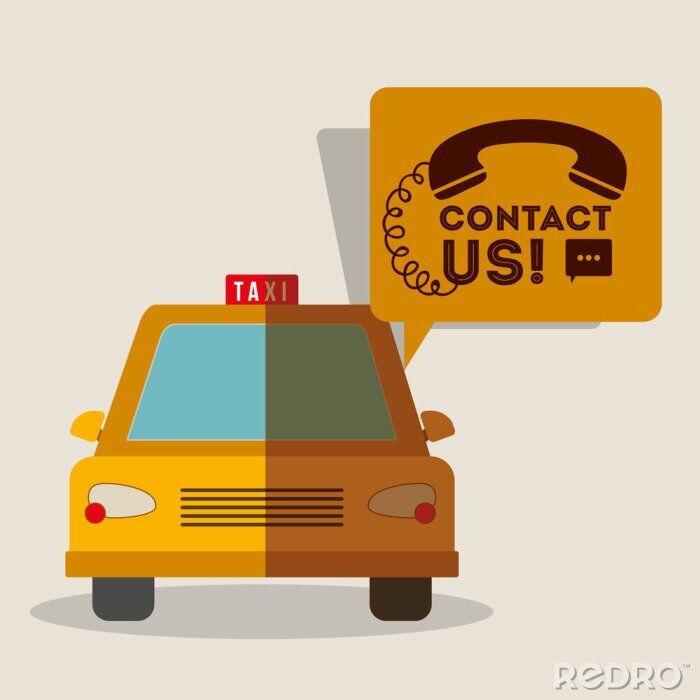 Sticker taxi service design 