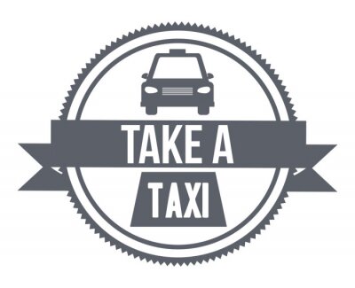 Sticker taxi service design 