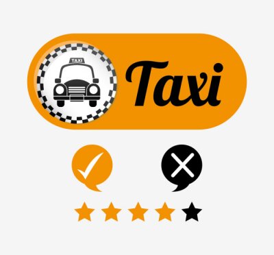 Sticker taxi service design 