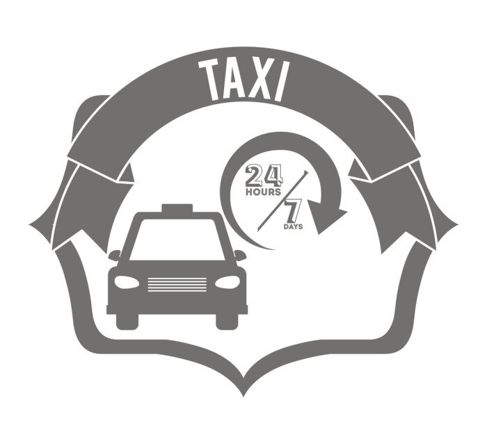 Sticker taxi service design 