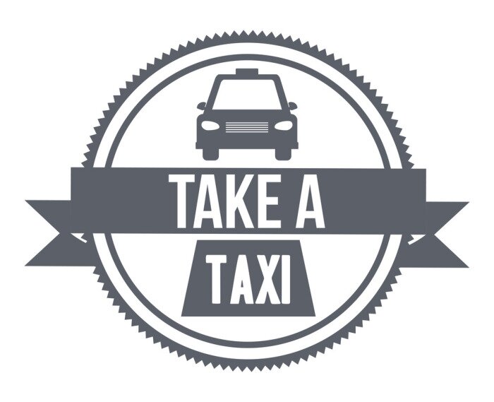 Sticker taxi service design 