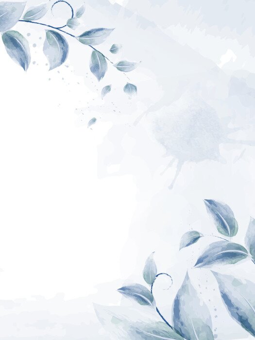 Sticker Tekening van een enkel takje gele mimosa