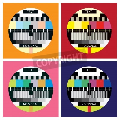 Fotobehang Televisie illustratie pop art