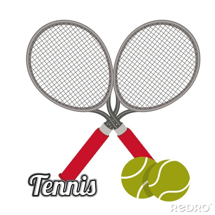 Sticker Tennis ontwerp