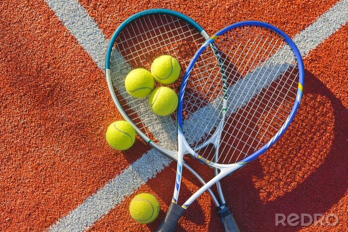 Sticker Tennis, tennisbal, achtergrond.
