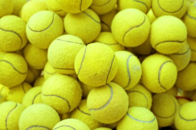 Poster Tennisballen 3D