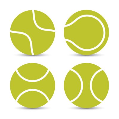 Tennisballen op een witte achtergrond