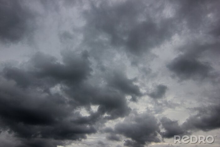 Sticker Thailand - wolk is grijs of zwarte lucht voor een onweersbui.