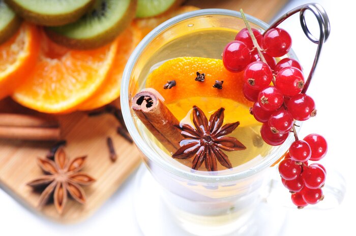 Sticker Thee zetten met verschillende toevoegingen