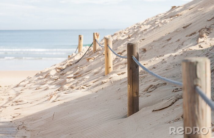 Sticker Toegang tot het strand door de duinen