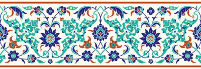 Sticker Traditioneel Turks - Ottomaanse naadloze rand