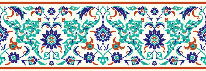 Sticker Traditioneel Turks - Ottomaanse naadloze rand