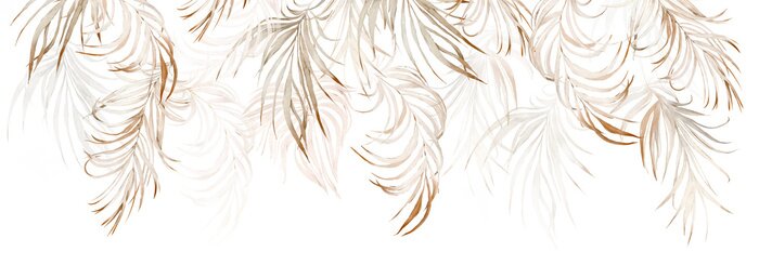 Sticker Tropisch beige