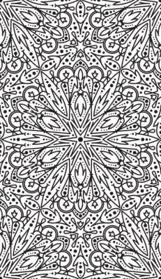 Sticker Tweekleurige illustratie met een stermotief