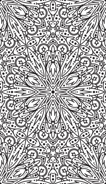 Sticker Tweekleurige illustratie met een stermotief