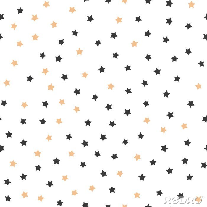 Sticker Tweekleurige sterren op een witte achtergrond