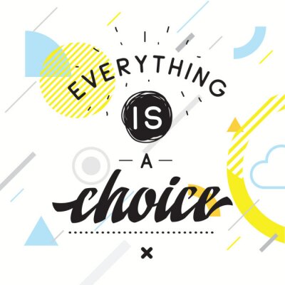 Sticker Typografie voor t-shirt- of sweatshirtafdrukken en borduurwerk. Afdrukken voor tee. Inspirerend citaat, motivatie.