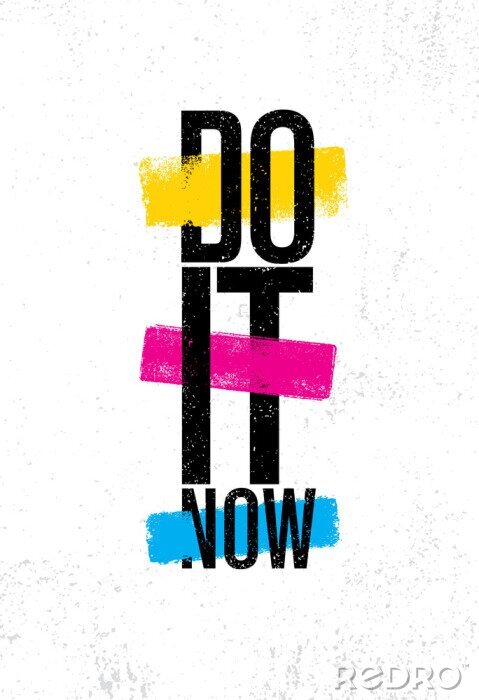 Sticker Typografisch citaat doe het