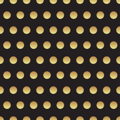 Sticker Universal vector zwart en goud naadloze patroon, tegels.