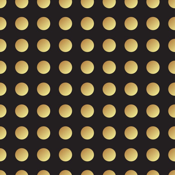 Sticker Universal vector zwart en goud naadloze patroon, tegels.