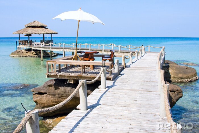 Sticker Vakantie in een tropisch paradijs