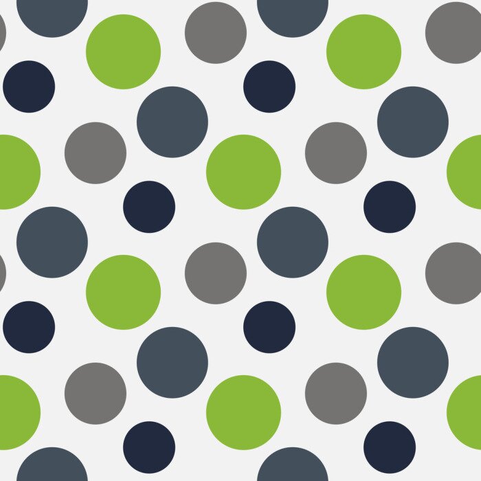 Sticker Vector patroon met groene, grijze stippen