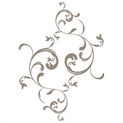 Sticker Vector serie - bloem arabesque