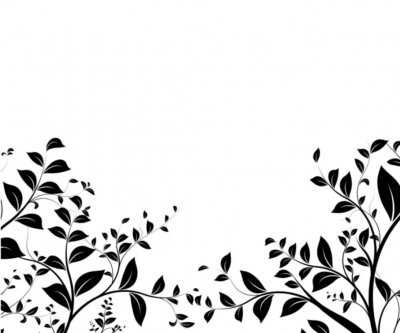 Sticker vector set - bloemengrensontwerp