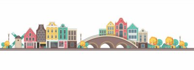 Sticker vector stad Amsterdam