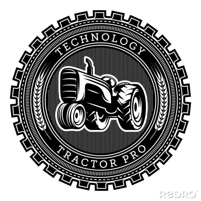 Sticker Vector trekker logo illustratie. Embleemontwerp