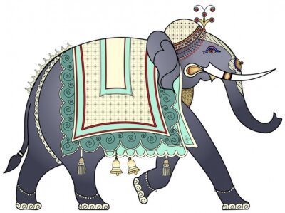 Versierde Indische olifant