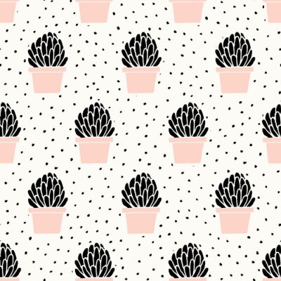 Vetplanten in pastelpotten