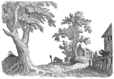 Sticker Village illustratie