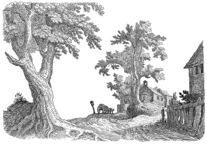 Sticker Village illustratie