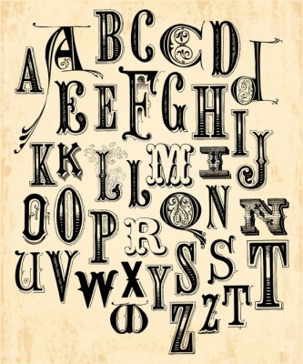 Vintage Alphabet