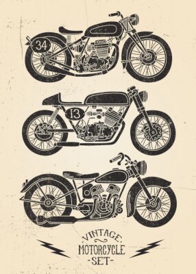 Vintage Motorcycle Set