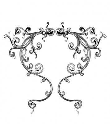 Sticker Vintage ornament