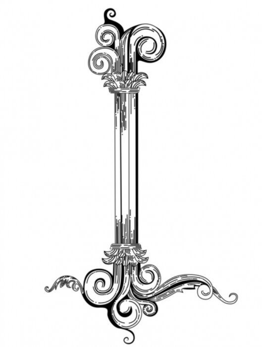 Sticker Vintage ornament