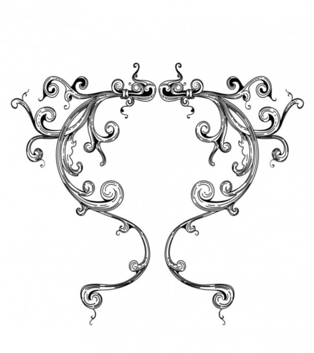 Sticker Vintage ornament